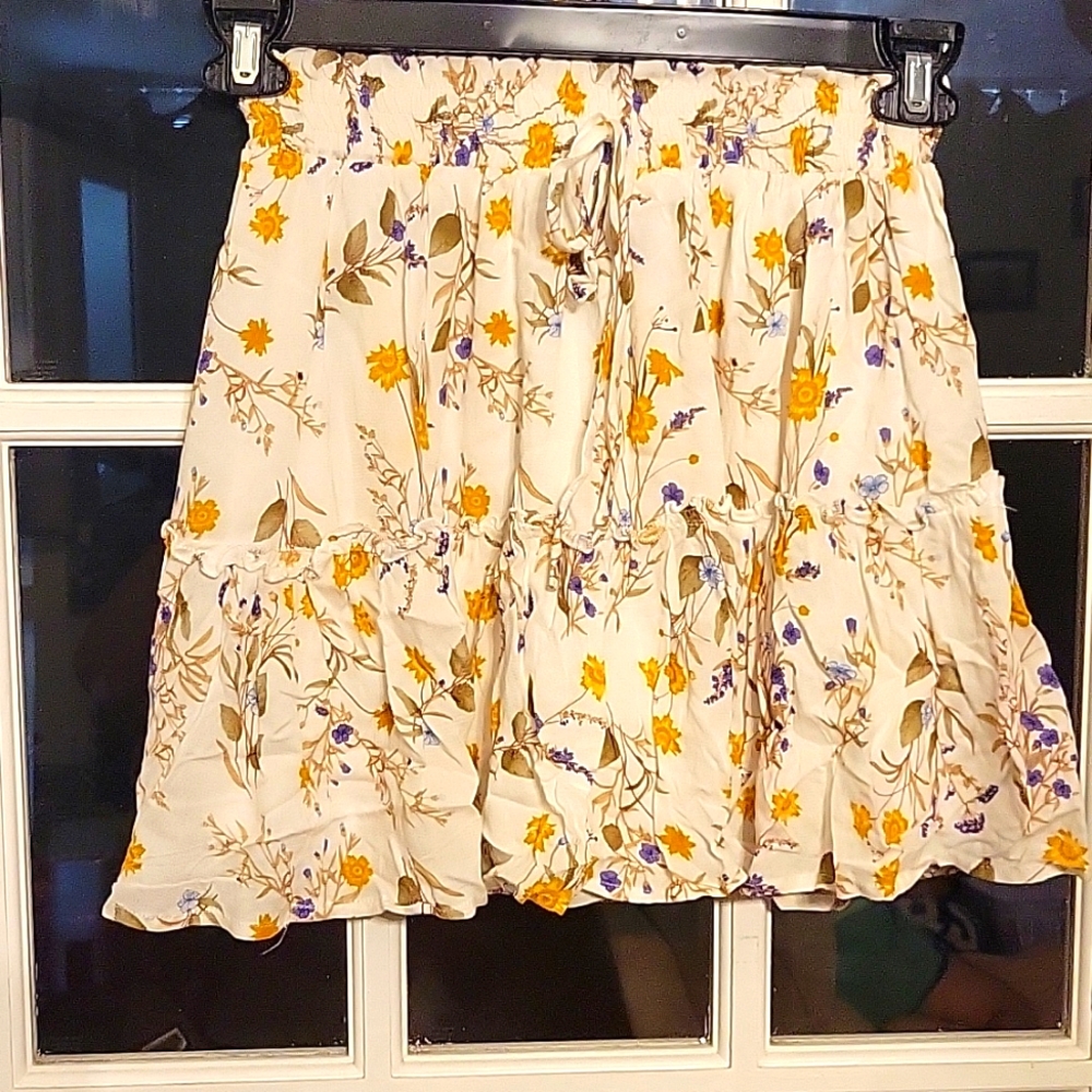 Floral Print Skirt